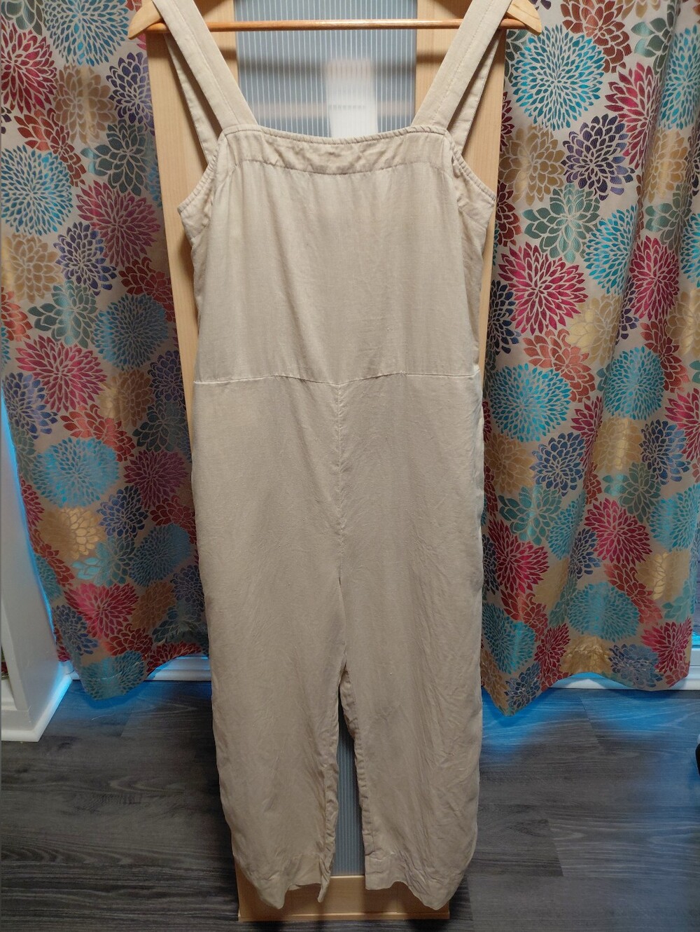Quince Beige Linen Jumpsuit **No Belt